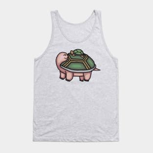 Cute Turtle and Baby Turtle Tank Top